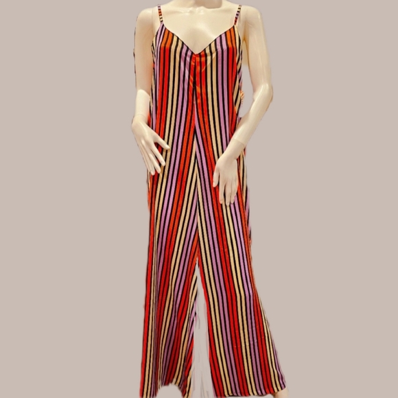 Karma Hwy Chevron Strip Multi Silky Rel. Jumper *4 Colors Avail.* OS-NWT - Picture 4 of 13